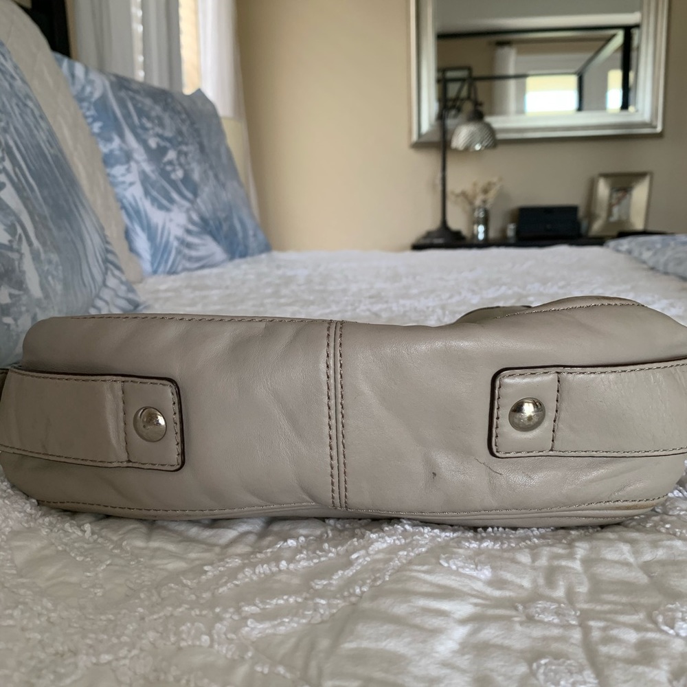 Coach Beige Leather Hobo - Picture 7 of 9